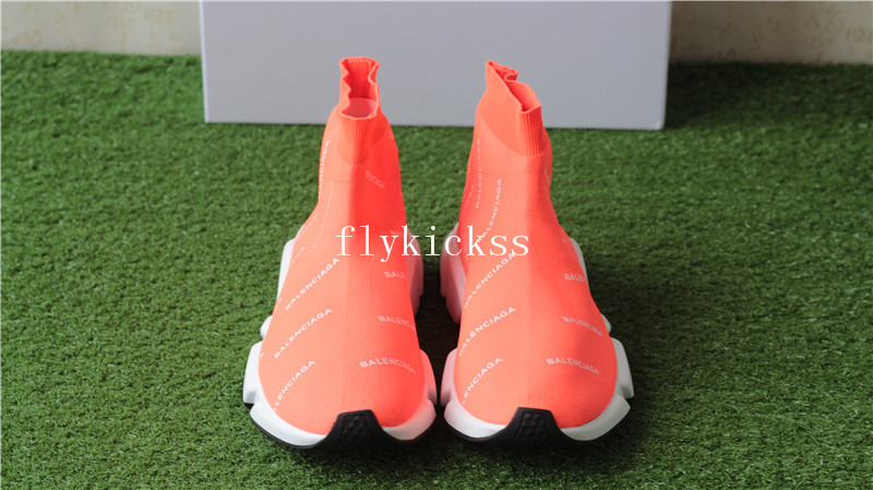 Balenciaga Speed Trainer Sock Orange Red